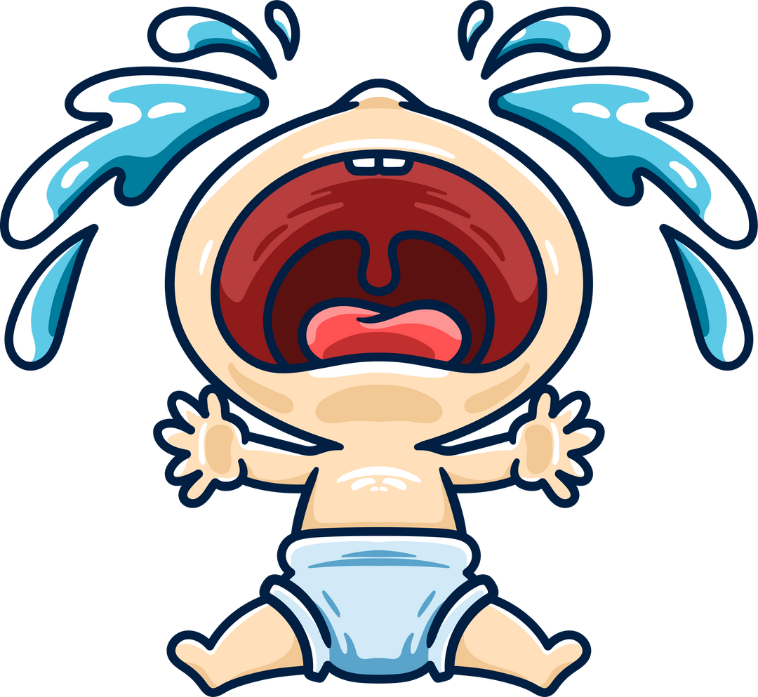baby cry cartoon